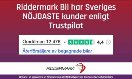 Riddermark Bil Omdöme: Vi har Sveriges nöjdaste kunder